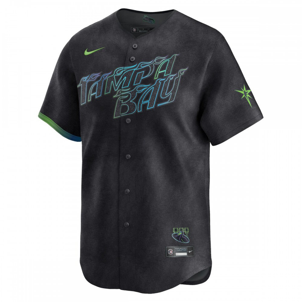 Tampa Bay Rays 2024 City Connect Limited Jersey - Charcoal-Pro Kit Vault | Brand New 26/27 Sports Jerseys